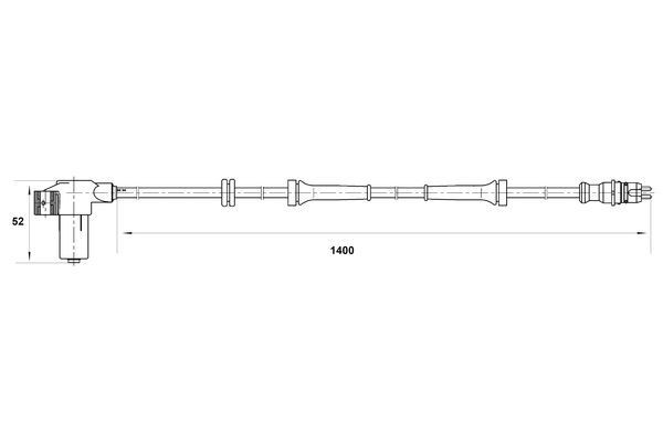 Jutiklis, rato greitis BOSCH 0 265 006 427