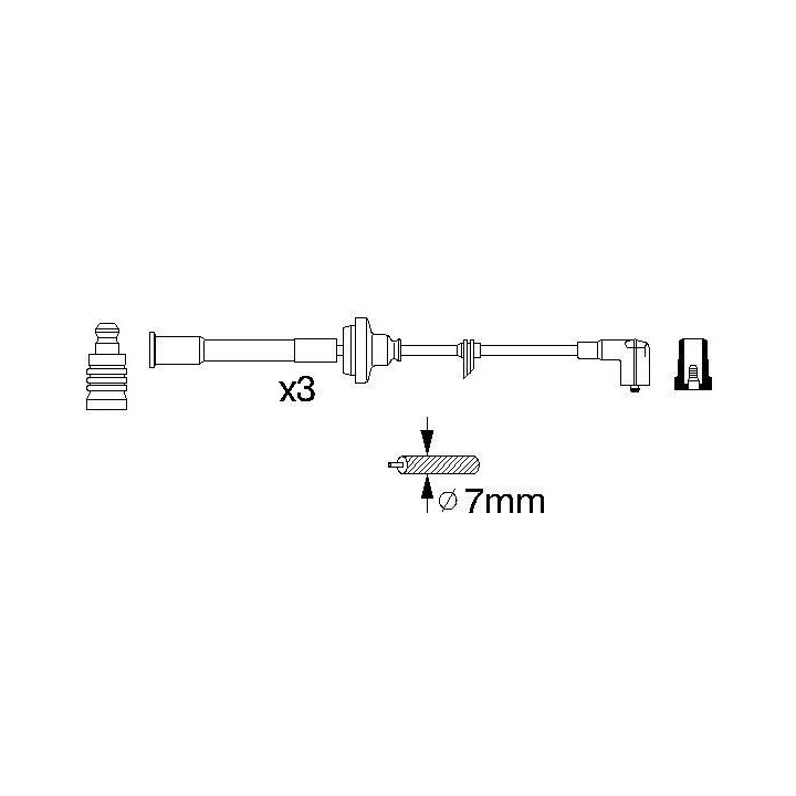 Uždegimo laido komplektas BOSCH 0 356 912 840