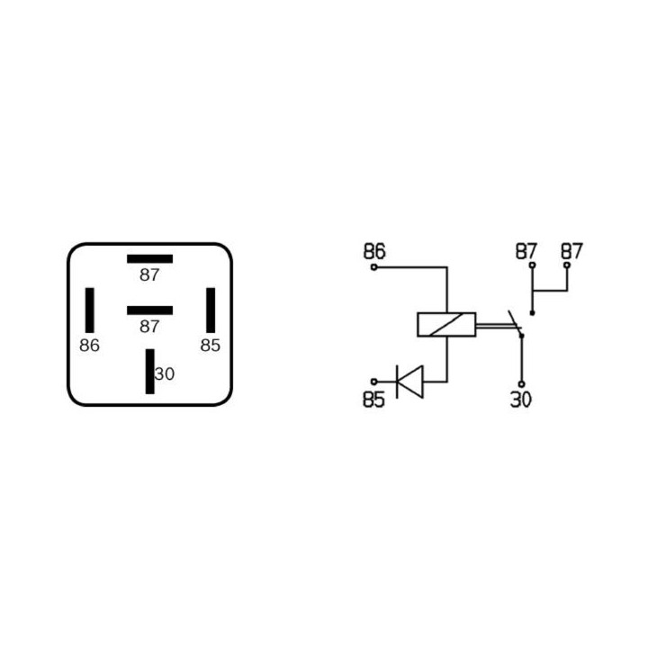 Relė, degalų įpurškimas BOSCH 0 332 014 112