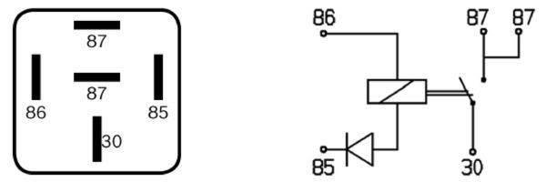 Relė, degalų įpurškimas BOSCH 0 332 014 112