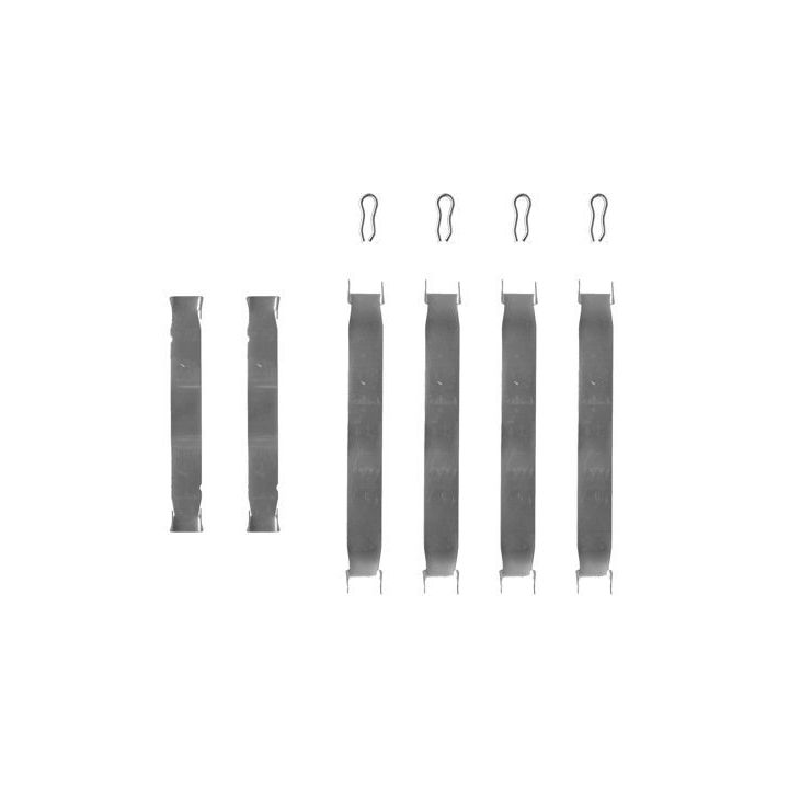 Priedų komplektas, diskinių stabdžių trinkelės BOSCH 1 987 474 097