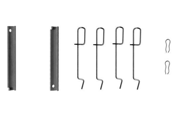 Priedų komplektas, diskinių stabdžių trinkelės BOSCH 1 987 474 135