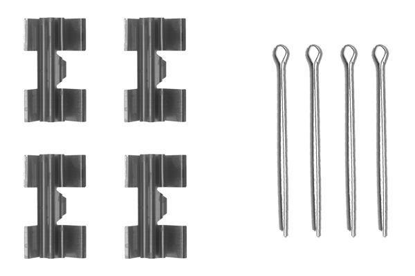 Priedų komplektas, diskinių stabdžių trinkelės BOSCH 1 987 474 172