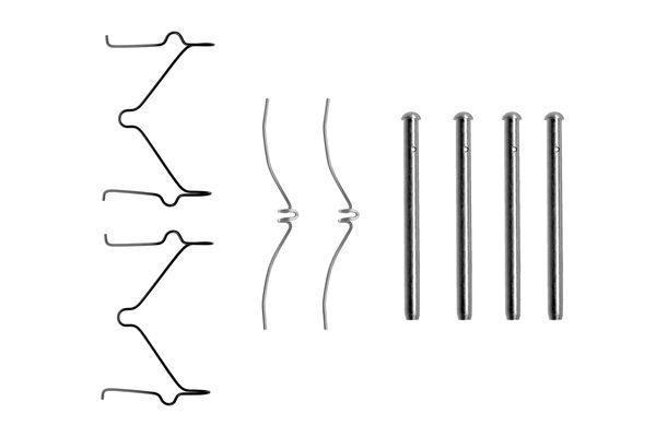 Priedų komplektas, diskinių stabdžių trinkelės BOSCH 1 987 474 208