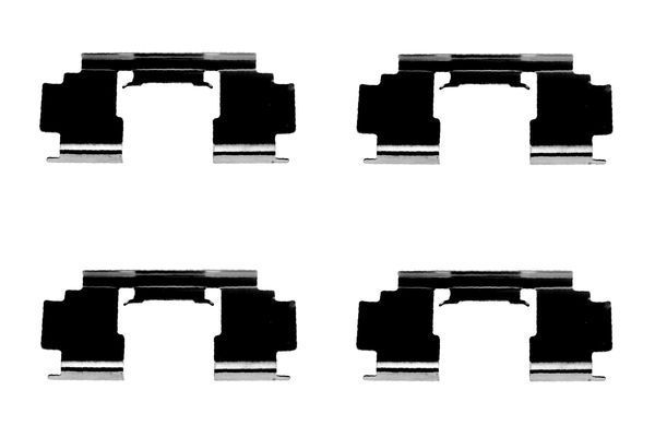 Priedų komplektas, diskinių stabdžių trinkelės BOSCH 1 987 474 324