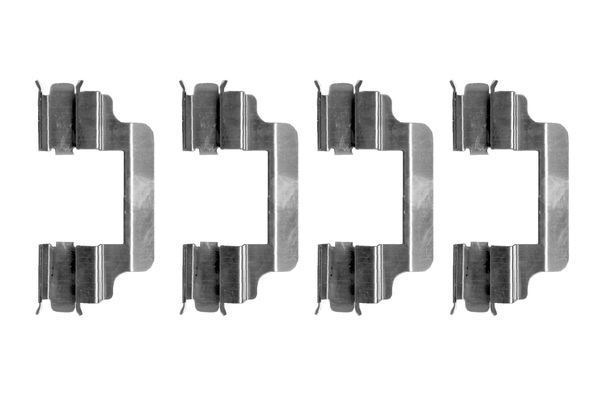 Priedų komplektas, diskinių stabdžių trinkelės BOSCH 1 987 474 328