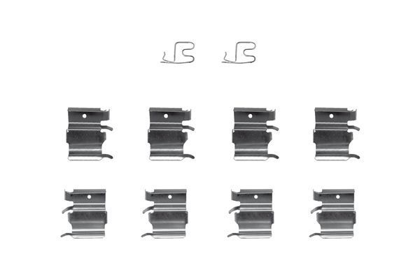 Priedų komplektas, diskinių stabdžių trinkelės BOSCH 1 987 474 381