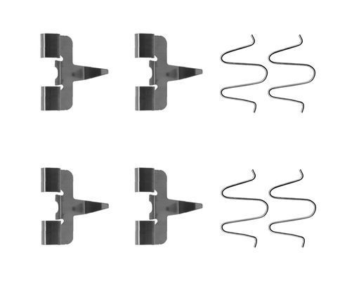 Priedų komplektas, diskinių stabdžių trinkelės BOSCH 1 987 474 619