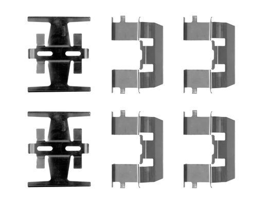 Priedų komplektas, diskinių stabdžių trinkelės BOSCH 1 987 474 620