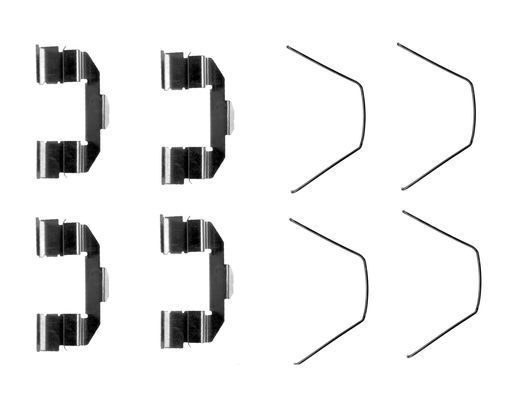 Priedų komplektas, diskinių stabdžių trinkelės BOSCH 1 987 474 647