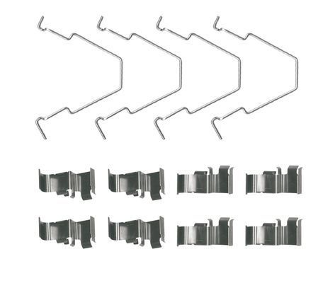 Priedų komplektas, diskinių stabdžių trinkelės BOSCH 1 987 474 666