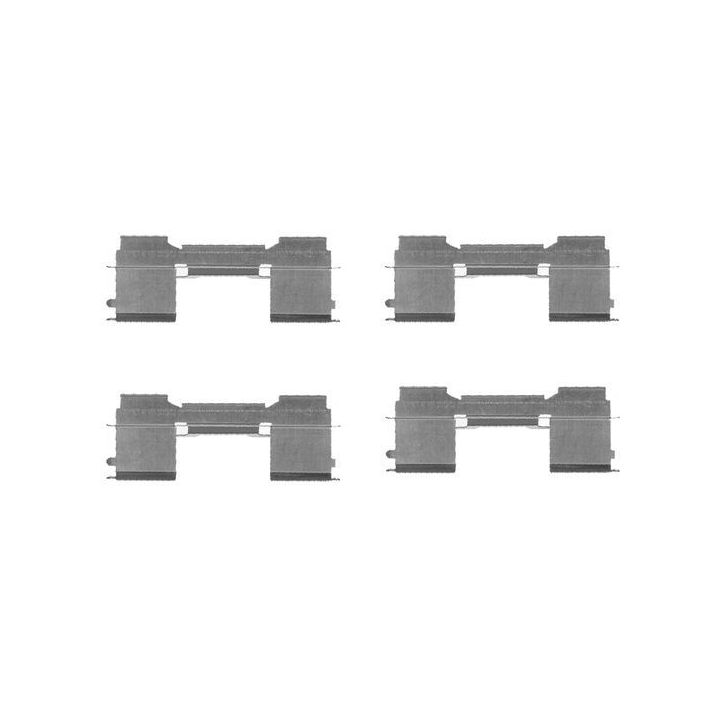 Priedų komplektas, diskinių stabdžių trinkelės BOSCH 1 987 474 711