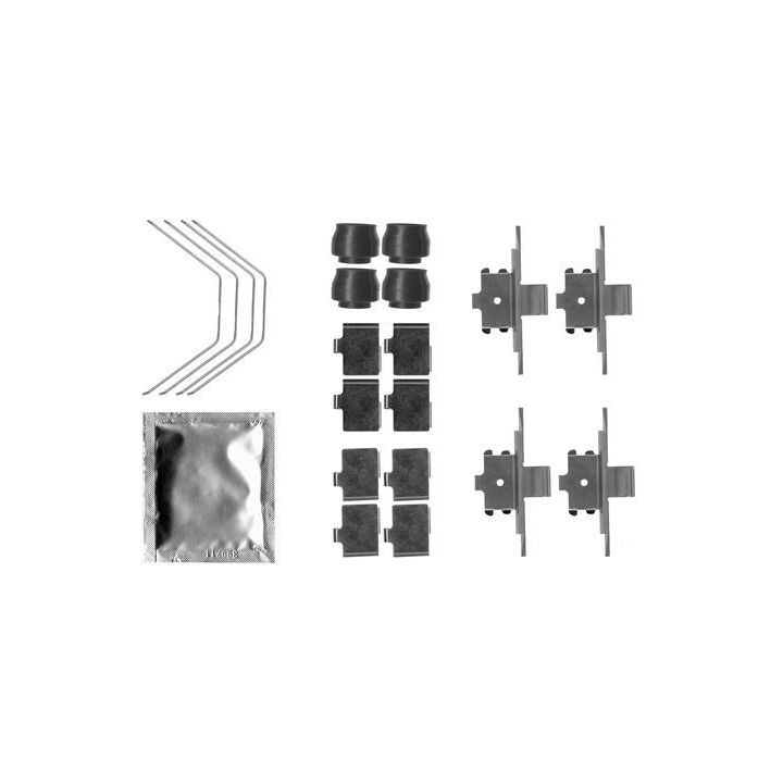 Priedų komplektas, diskinių stabdžių trinkelės BOSCH 1 987 474 739