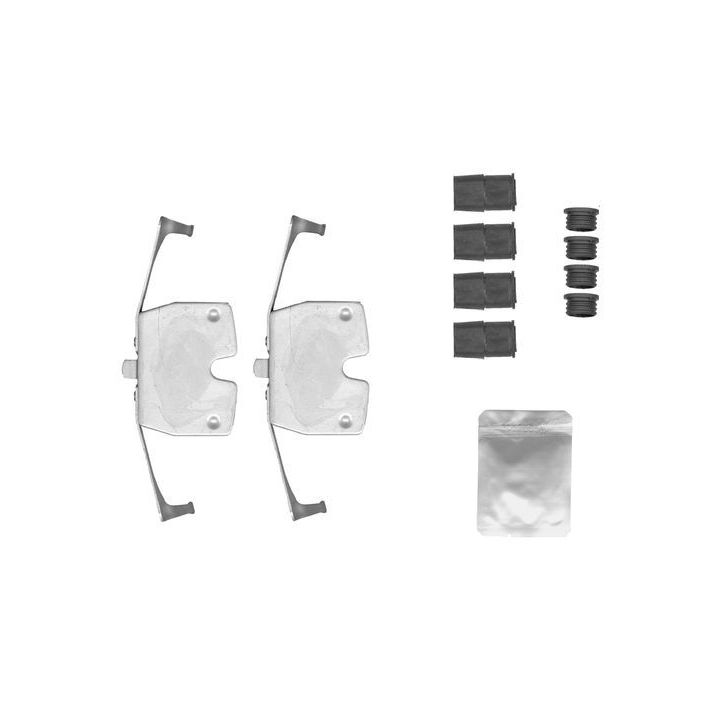 Priedų komplektas, diskinių stabdžių trinkelės BOSCH 1 987 474 760