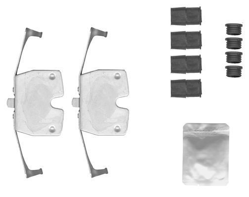 Priedų komplektas, diskinių stabdžių trinkelės BOSCH 1 987 474 760