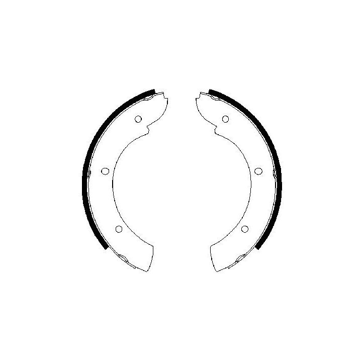 Stabdžių trinkelių komplektas, stovėjimo stabdis BOSCH 0 986 487 622