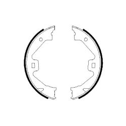 Stabdžių trinkelių komplektas, stovėjimo stabdis BOSCH 0 986 487 650