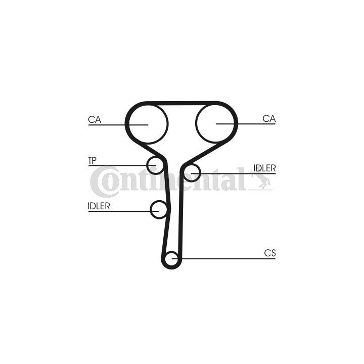Paskirstymo diržas CONTINENTAL CTAM CT1007