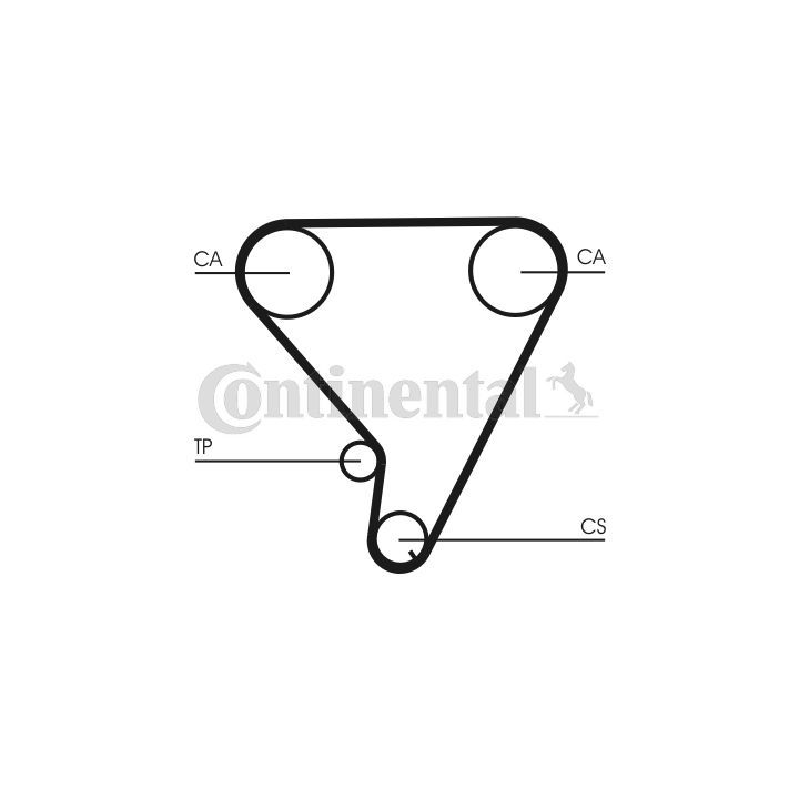 Paskirstymo diržas CONTINENTAL CTAM CT1033