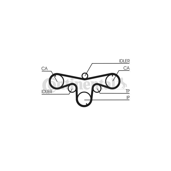 Paskirstymo diržas CONTINENTAL CTAM CT1079