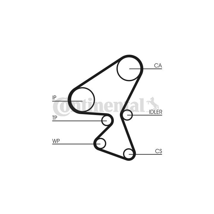 Paskirstymo diržas CONTINENTAL CTAM CT1092