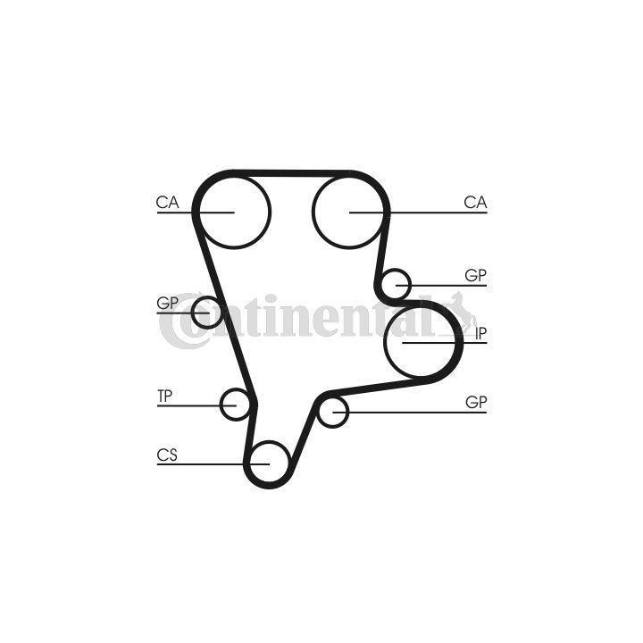 Paskirstymo diržas CONTINENTAL CTAM CT1122