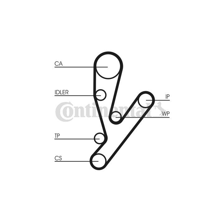 Paskirstymo diržas CONTINENTAL CTAM CT1148