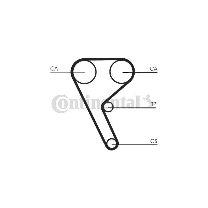 Paskirstymo diržas CONTINENTAL CTAM CT1157