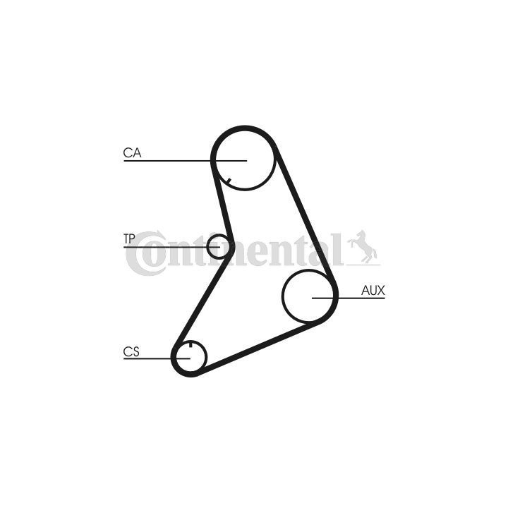 Paskirstymo diržas CONTINENTAL CTAM CT687