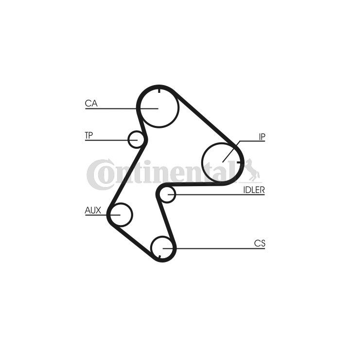 Paskirstymo diržas CONTINENTAL CTAM CT711