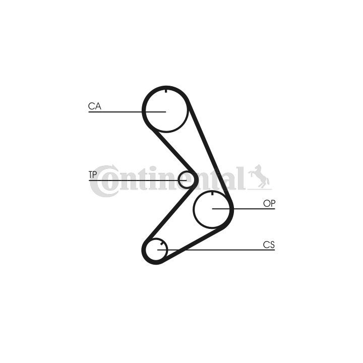 Paskirstymo diržas CONTINENTAL CTAM CT749