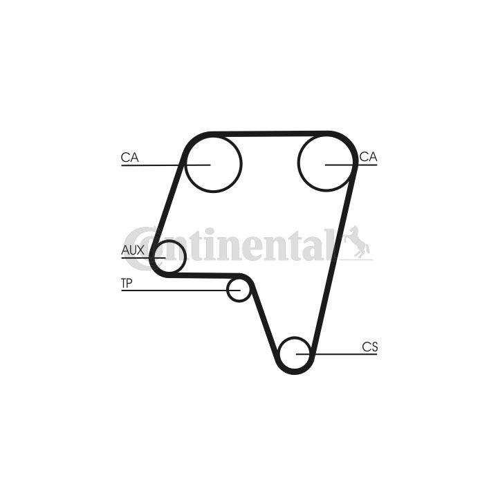 Paskirstymo diržas CONTINENTAL CTAM CT819