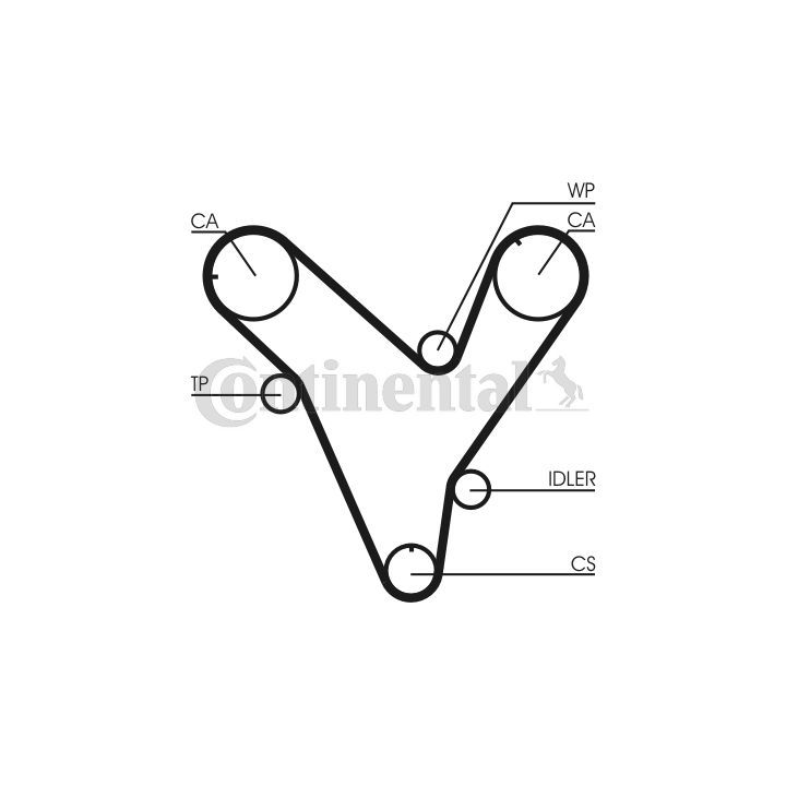 Paskirstymo diržas CONTINENTAL CTAM CT829