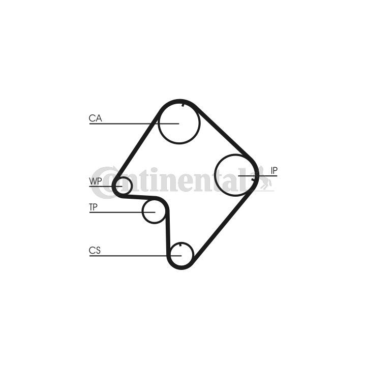 Paskirstymo diržas CONTINENTAL CTAM CT832