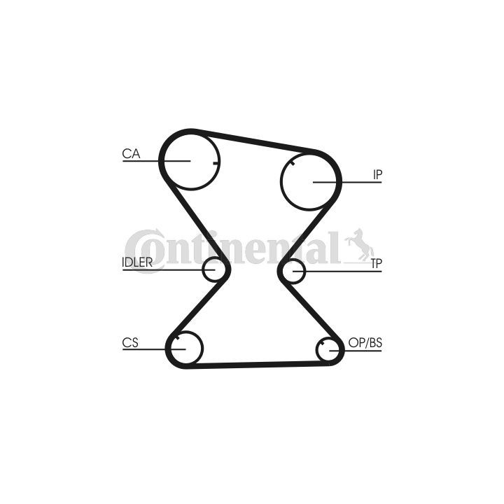 Paskirstymo diržas CONTINENTAL CTAM CT842