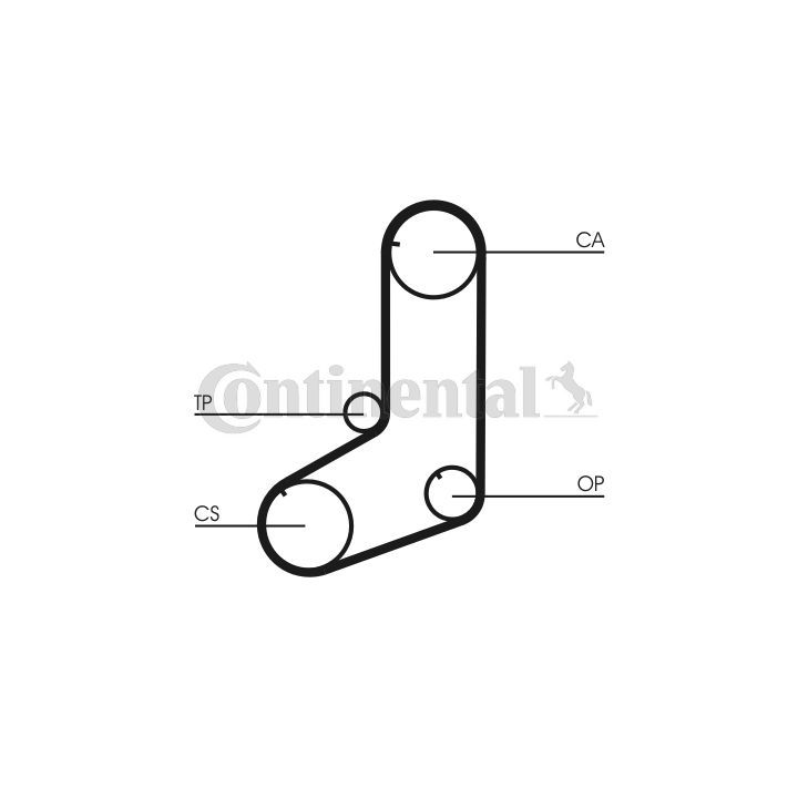 Paskirstymo diržas CONTINENTAL CTAM CT911