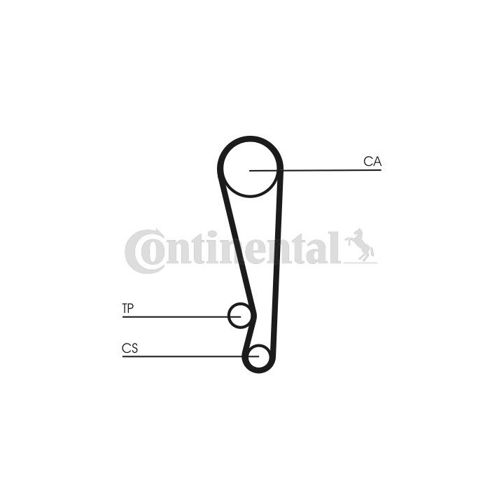 Paskirstymo diržo komplektas CONTINENTAL CTAM CT1024K1