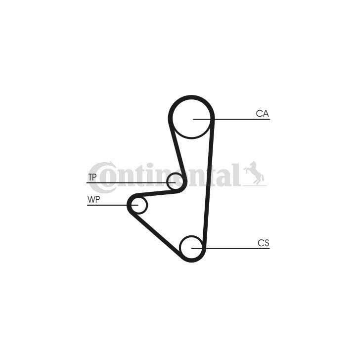 Paskirstymo diržo komplektas CONTINENTAL CTAM CT1067K1