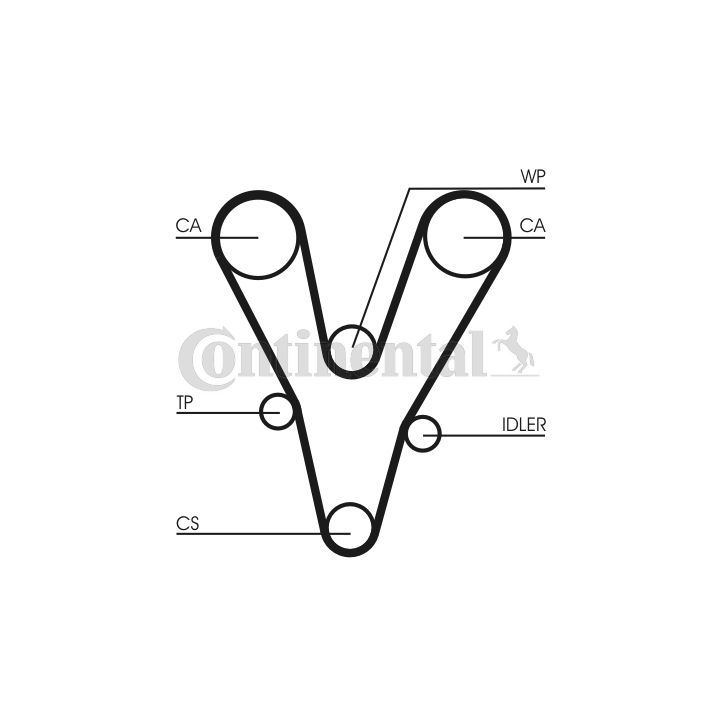 Paskirstymo diržo komplektas CONTINENTAL CTAM CT1096K1