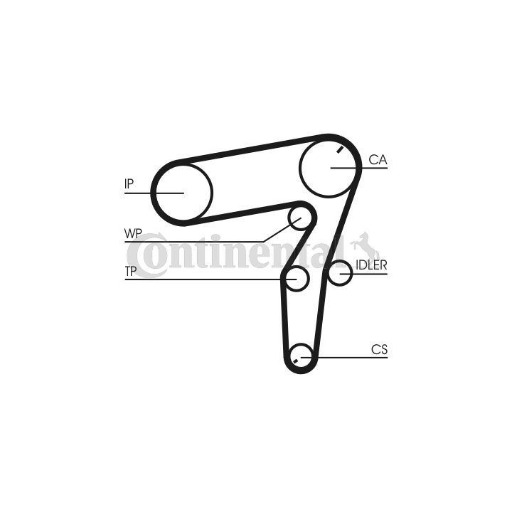 Paskirstymo diržo komplektas CONTINENTAL CTAM CT1106K1