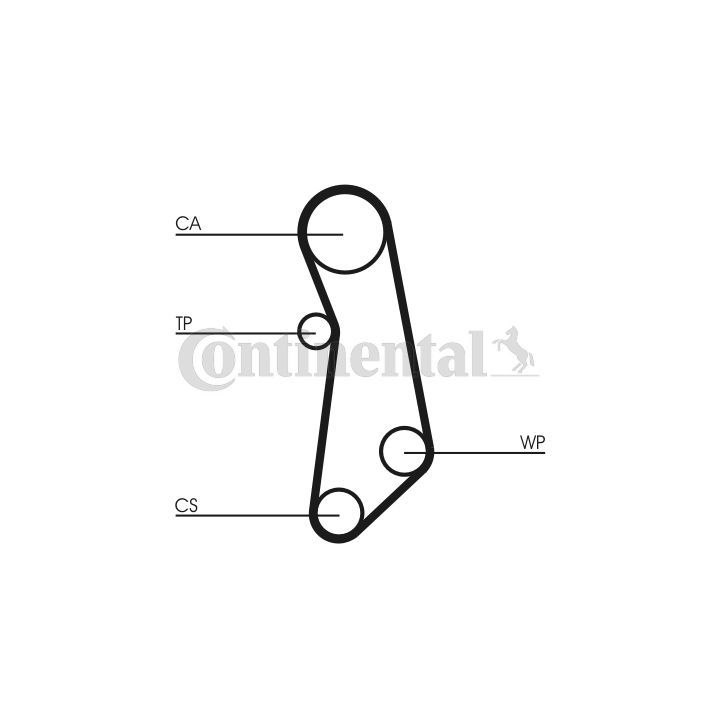 Paskirstymo diržo komplektas CONTINENTAL CTAM CT1115K1