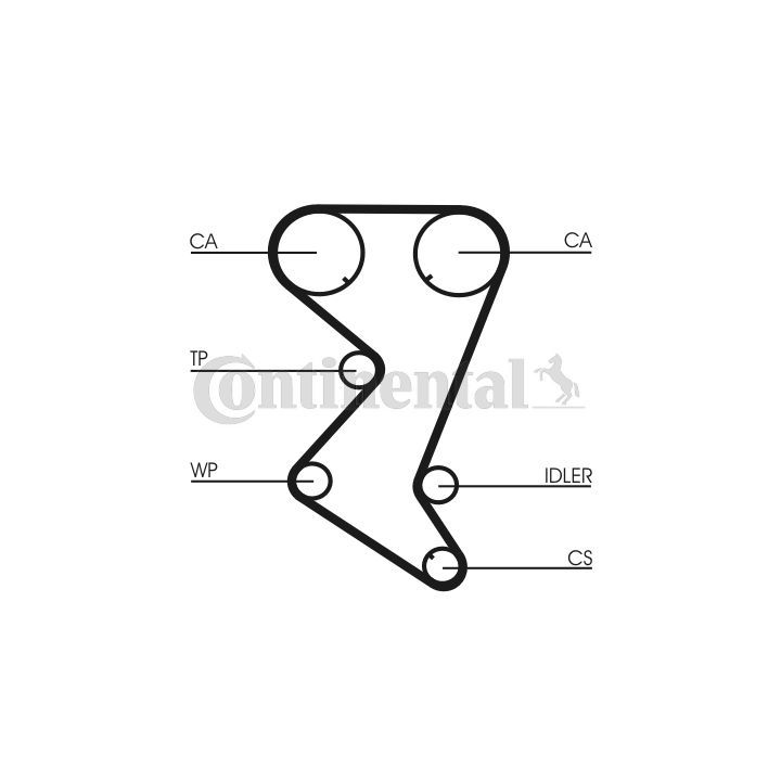 Paskirstymo diržo komplektas CONTINENTAL CTAM CT1138K1