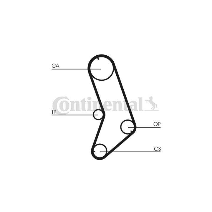 Paskirstymo diržo komplektas CONTINENTAL CTAM CT647K5