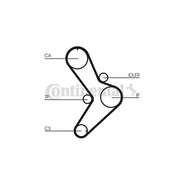 Paskirstymo diržo komplektas CONTINENTAL CTAM CT731K1