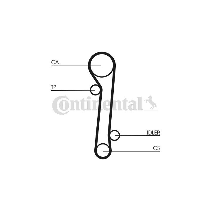 Paskirstymo diržo komplektas CONTINENTAL CTAM CT781K2