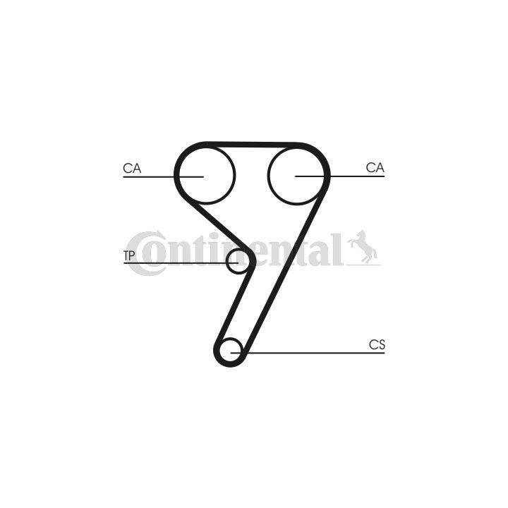 Paskirstymo diržo komplektas CONTINENTAL CTAM CT881K1