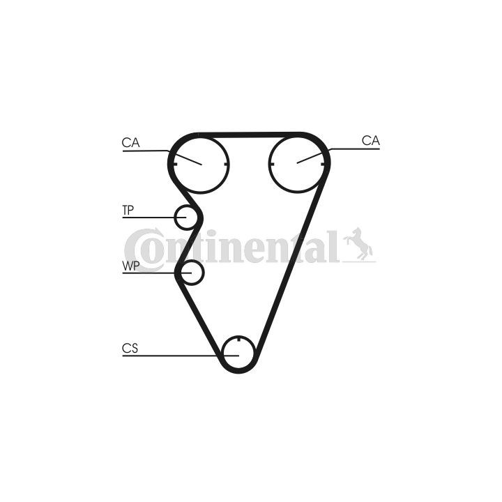 Paskirstymo diržo komplektas CONTINENTAL CTAM CT929K2