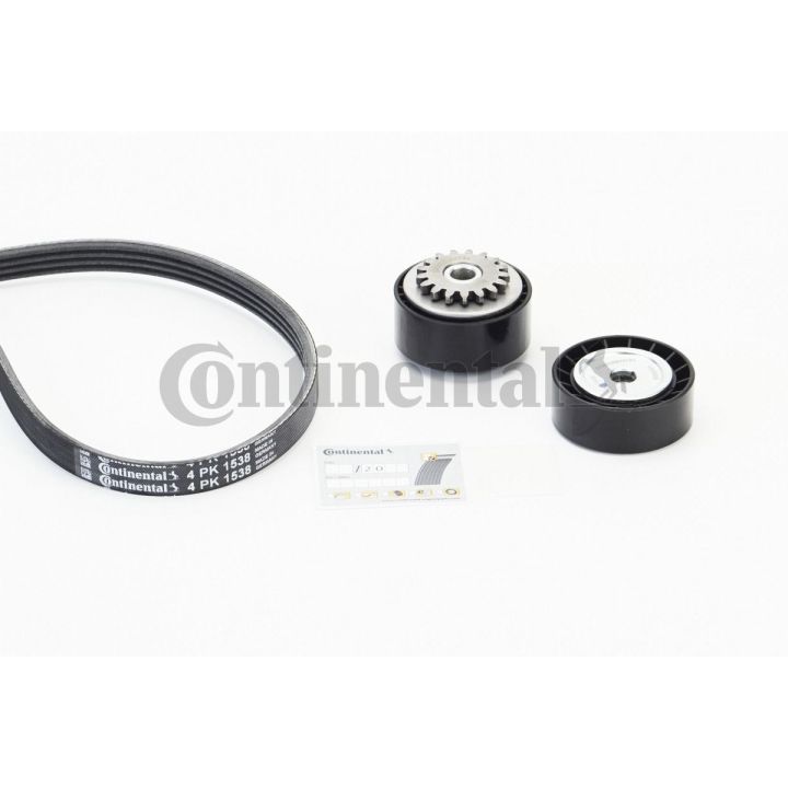 V formos rumbuotas diržas, komplektas CONTINENTAL CTAM 4PK1538K1