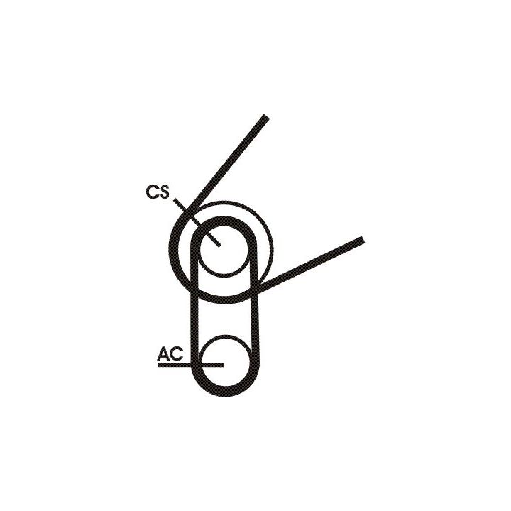 V formos rumbuotas diržas, komplektas CONTINENTAL CTAM 5PK716 ELAST T1