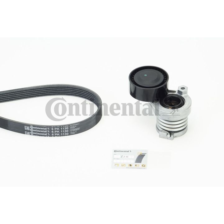 V formos rumbuotas diržas, komplektas CONTINENTAL CTAM 6PK1130K4